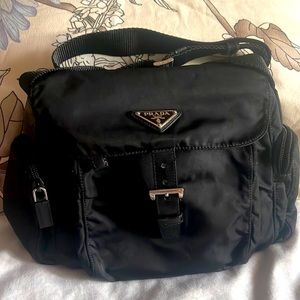 Authentic Prada Nylon Body Bag unisex